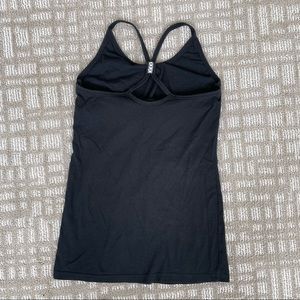 Medium Black Racerback Tank Top with small heart ♥️ detail on back